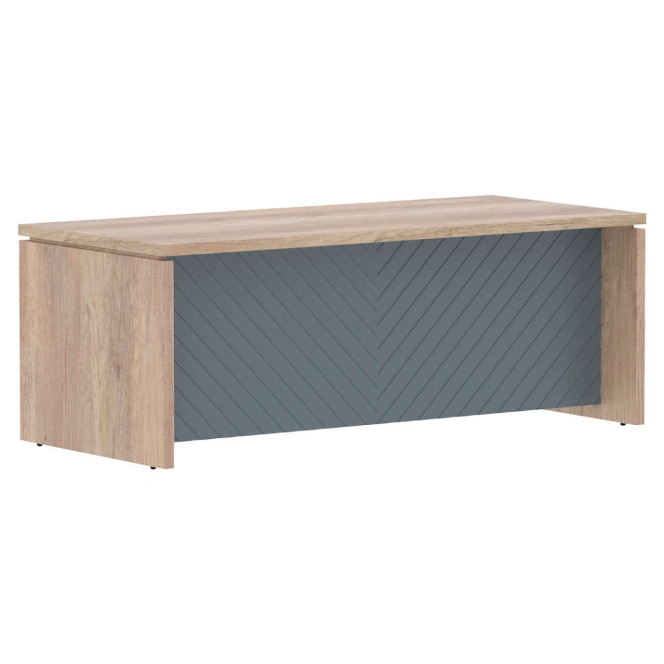 Стол для руководителя TLST 209H Дуб Каньон Z/Серо-голубой 2000×900×750 TORR LUX