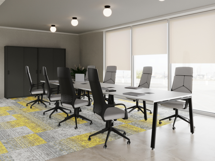 Столы для переговоров Style Project цвет Акация Лорка / Металл Антрацит