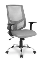 Кресло офисное College HLC-1500/GREY Спинка - сетка Серый / Сиденье - полиэстер Серый