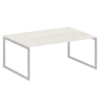 Metal System Quattro Перег. стол (1 столешница) на О-образном м/к 40БО.ПРГ-1.5 Акация/Антрацит металл 1800*1235*750