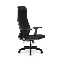 Кресло для руководителя Метта L 1m 38K2/4D_17831_Кожа перфорированная NewLeather – Темно-коричневый