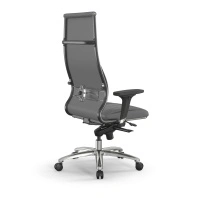 Кресло для руководителя Метта L 1m 46/2D_17838_Кожа перфорированная NewLeather - Темно-коричневый_Кожа перфорированная NewLeather - Темно-коричневый