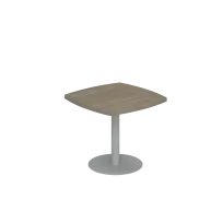 Стол для переговоров малый Wing / WN.503.OL / 900×900×750 / Цвет: Дуб светлый, Опора: Серебрянный металлик