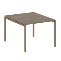 Metal System Quattro Перег. стол (1 столешница) на П-образном м/к 40БП.ПРГ-1.1 Акация/Антрацит металл 1000*1235*750