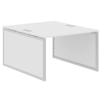 Стол-бенч 2-х местный XQPWST 1614 Белый/Алюминий 1600×1406×750 XTEN-QP
