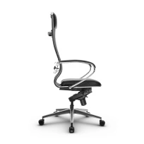 Кресло для руководителя Метта L 1m 42/K_17839_Кожа перфорированная NewLeather – Черный