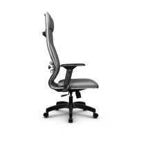 Кресло для руководителя Метта L 1m 44M/4D_17831_Кожа перфорированная NewLeather – Темно-бордовый
