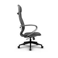 Кресло для руководителя Метта L 1m 44M/K_17832_Кожа перфорированная NewLeather – Черный