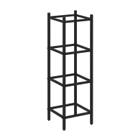 Loft Угловой проходной переходной модуль VR.L-SL.UPK-2.3.3 Серый металл 446×446×1458