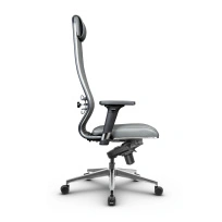 Кресло для руководителя Метта L 1m 40M/2D_17839_Кожа перфорированная NewLeather – Черный