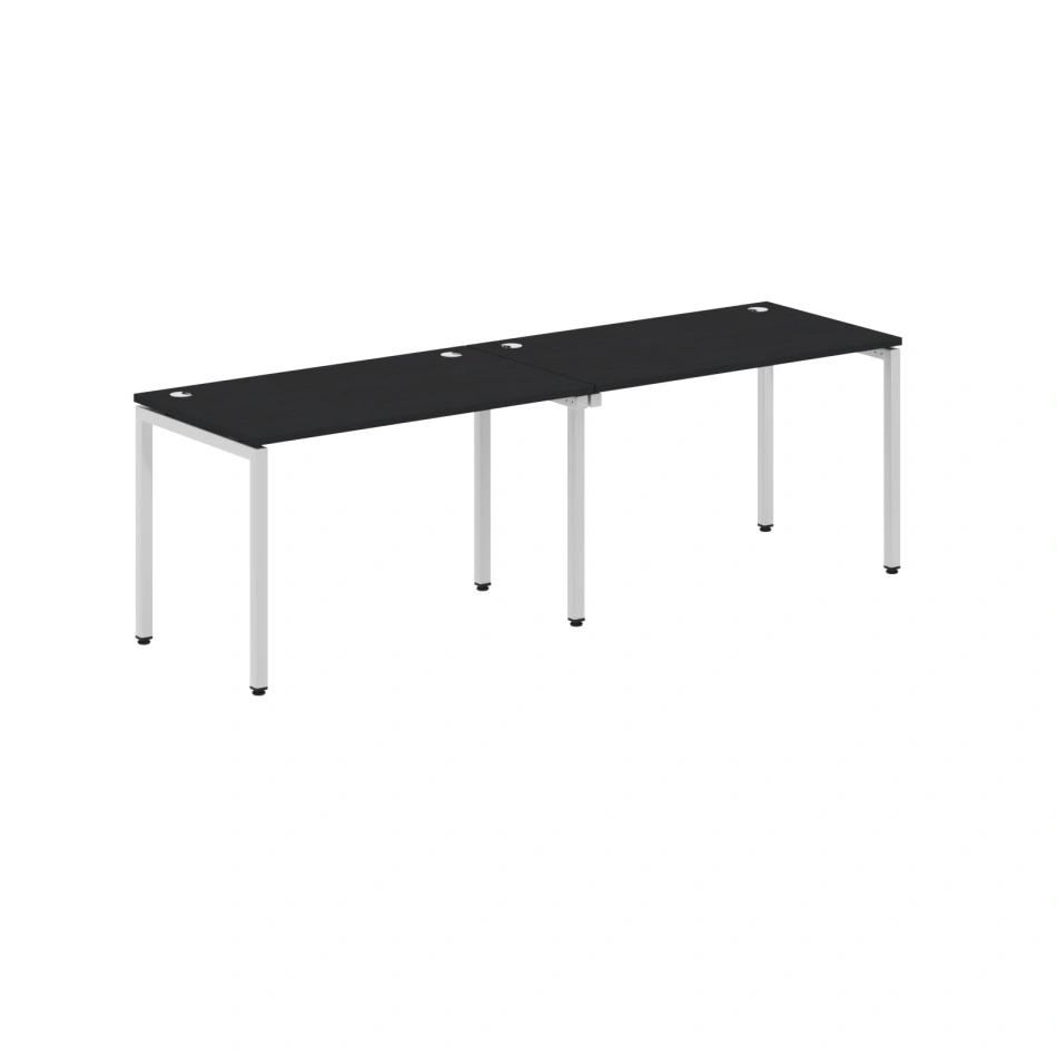 Стол 2-х местный XWST 2470 Дуб Юкон/Алюминий 2406х700х750 XTEN-S