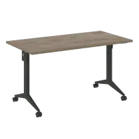 X-Pull Стол складной мобильный X.M-3.7 Тиквуд тёмный/Белый металл 1380×720×753