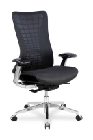 Кресло для руководителя College HLC-2588F/ORANGE Сетка оранжевый / Крестовина алюминий