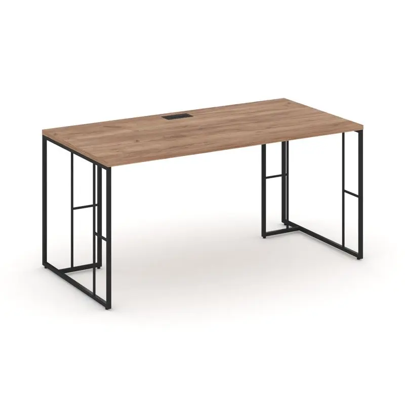 Стол для руководителя Rift Direct RF.SR-024 Дуб Табак / Металл Черный 1580×800×750