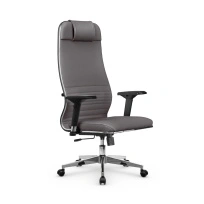 Кресло для руководителя Метта L 1m 38K2/4D_17834_Кожа перфорированная NewLeather – Темно-коричневый