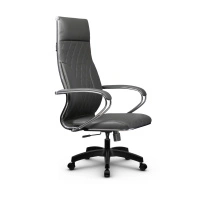 Кресло для руководителя Метта L 1m 44M/K_17831_Кожа перфорированная NewLeather – Черный