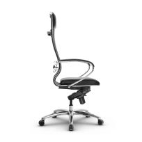 Кресло для руководителя Метта L 1m 42/K_17838_Кожа перфорированная NewLeather – Черный