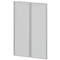 Фасады рамочные стеклянные Кортез KZF-38RS(Б) Тонированный