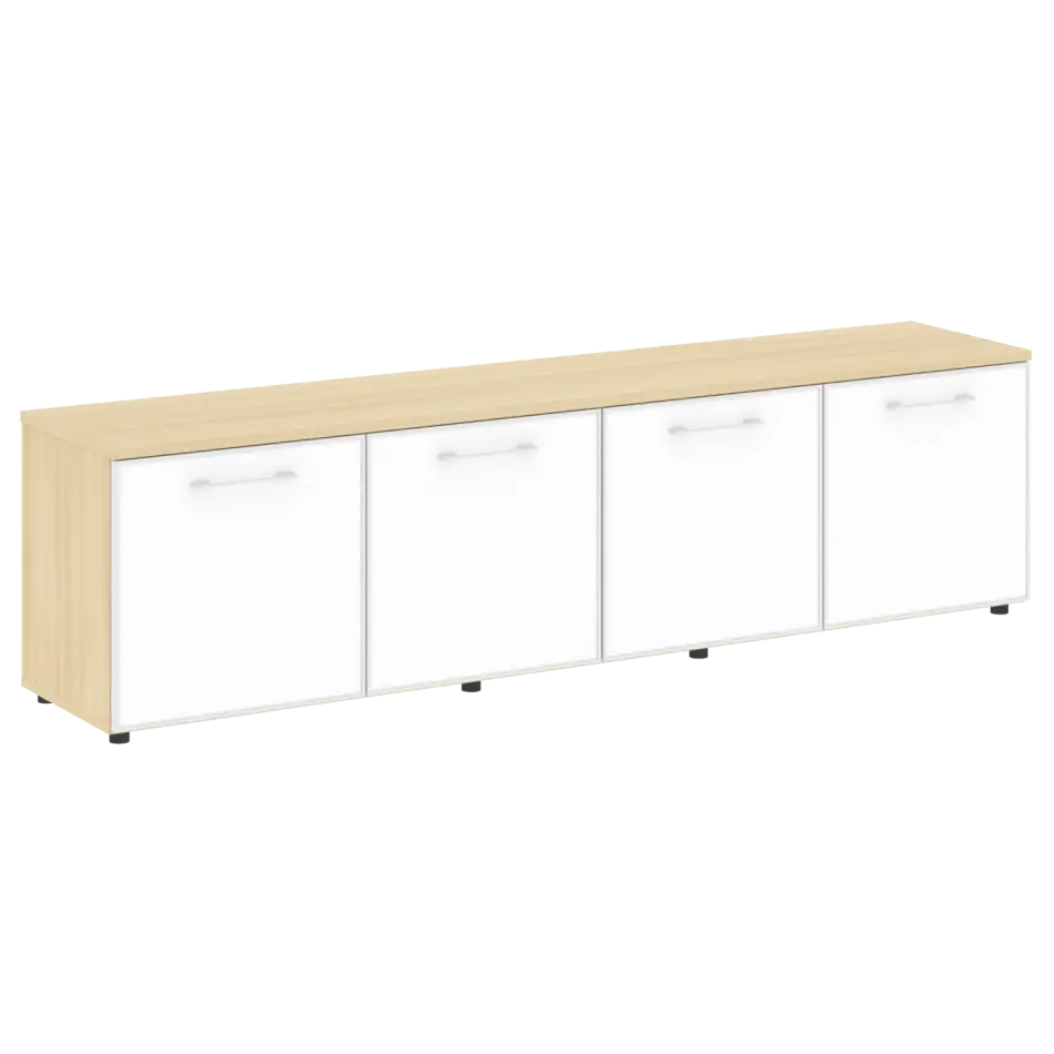Тумба модульная LT.TS-4.6 white Yalta / Акация – Стекло white 2188×450×580