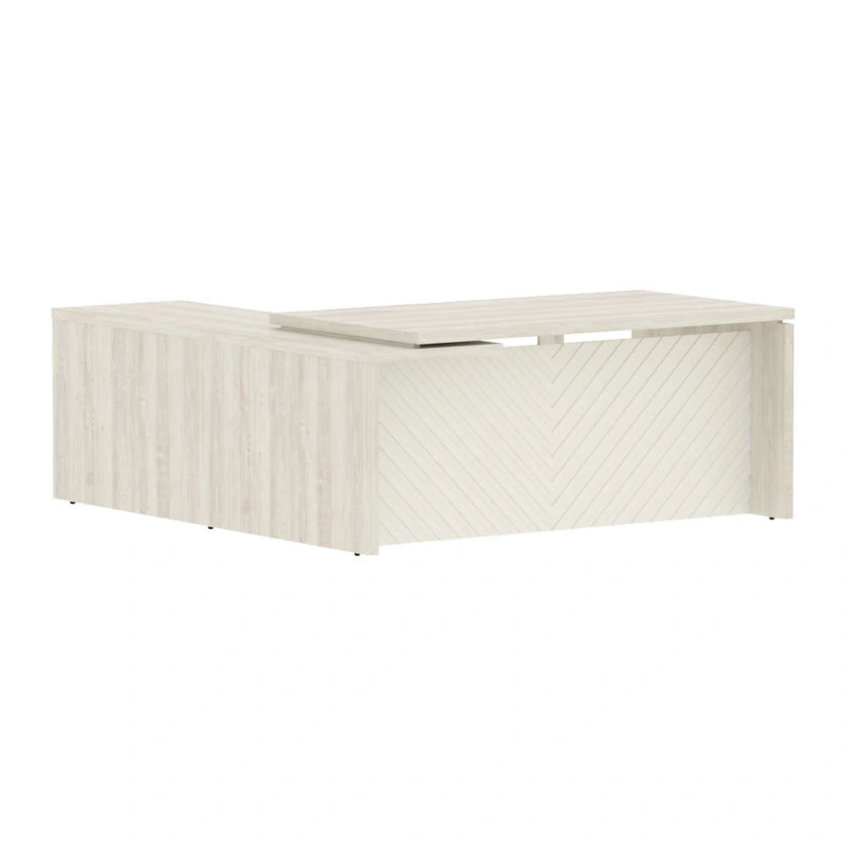 Стол руководителя TLCT 1820(R) Сосна Эдмонт Z/Латте 1800х2000х750 TORR LUX