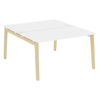 Onix Wood Рабочая станция OW.D.RS-2.3.8 Белый бриллиант/Дуб светлый/Белый металл 1380*1635*750