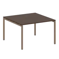Metal System Quattro Перег. стол (1 столешница) на П-образном м/к 40БП.ПРГ-1.2 Акация/Антрацит металл 1200*1235*750