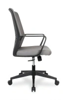 Кресло офисное College CLG-427 MBN-B Grey Ткань Серый / Крестовина пластик