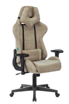 Кресло игровое Бюрократ VIKING KNIGHT LT28 FABRIC серо-голубой