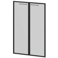Фасады рамочные стеклянные Кортез KZF-38RS(Ч) Тонированный