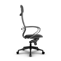 Кресло для руководителя Метта L 1m 42/K_17840_Кожа перфорированная NewLeather – Черный