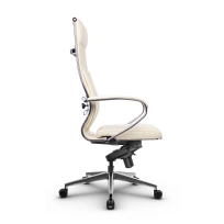 Кресло для руководителя Метта L 1c 44B/K_17839 Кожа перфорированная NewLeather – Черный