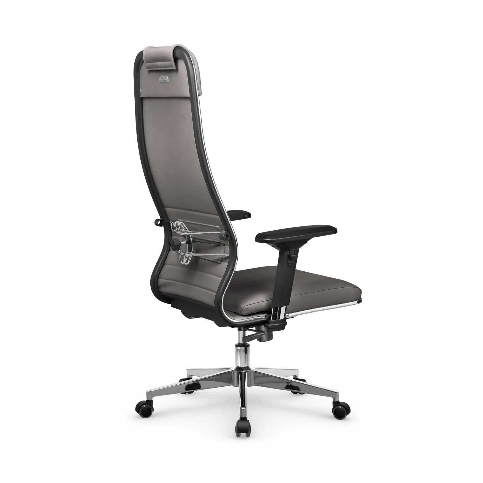 Кресло для руководителя Метта L 1m 38K2/4D_17834_Кожа перфорированная NewLeather – Темно-коричневый
