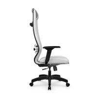 Кресло для руководителя Метта L 1m 50M/4D_17831_Кожа перфорированная NewLeather - Черный_Кожа перфорированная NewLeather - Черный