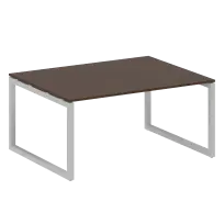Metal System Quattro Перег. стол (1 столешница) на О-образном м/к 50БО.ПРГ-1.4 Акация/Антрацит металл 1600*1235*750