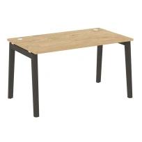 Onix Wood Стол офисный OW.SP-3.8 Дуб мали/Дуб светлый/Белый металл 1380×800×750