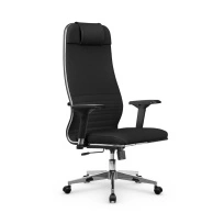 Кресло для руководителя Метта L 1m 38K2/4D_17834_Кожа перфорированная NewLeather – Темно-коричневый