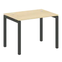 Metal System Quattro Стол офисный на П-образном м/к 50БП.СП-1 Вяз/Мокко металл 1000×720×750