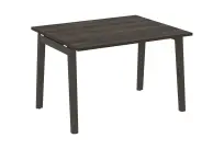 Onix Wood Стол переговорный (1 столешница) OW.PRG-1.2 Белый бриллиант/Дуб светлый/Белый металл 1180×980×750