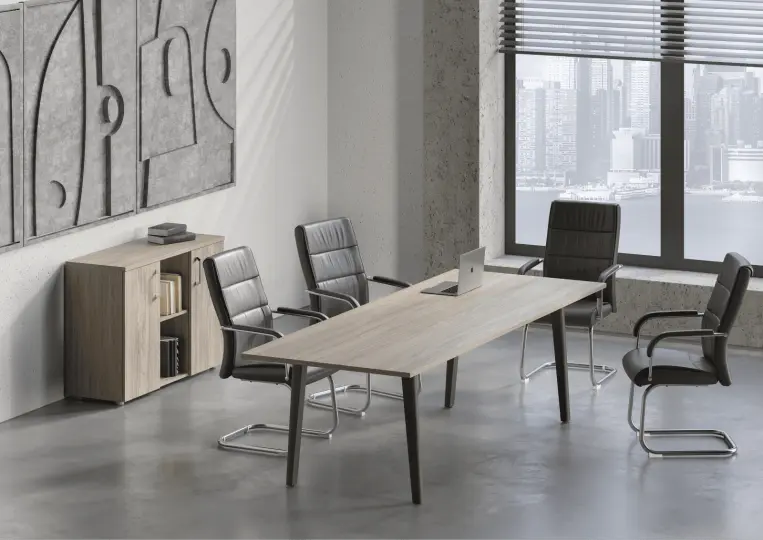 Столы для переговоров Onix Wood цвет Денвер Светлый - Дуб Тёмный