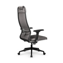 Кресло для руководителя Метта L 1m 38K2/4D_17832_Кожа перфорированная NewLeather – Темно-коричневый