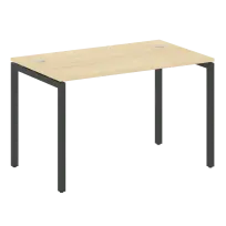 Metal System Quattro Стол офисный на П-образном м/к 40БП.СП-2 Вяз/Мокко металл 1200×720×750