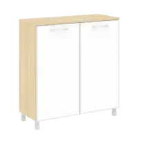 Шкаф квадратный LT.SD-1.4 R white Yalta / Дуб Мали – Стекло White 1098×452×1168