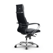 Кресло для руководителя Метта L 1c 44M/K_17838 Кожа перфорированная NewLeather – Черный
