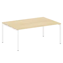 Metal System Quattro Перег. стол (1 столешница) на П-образном м/к 40БП.ПРГ-1.5 Акация/Антрацит металл 1800*1235*750