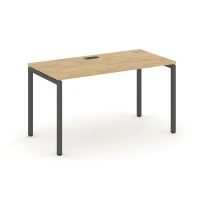 Стол офисный Style Project SN-4P.SP-004 / Дуб Табак – Металл Антрацит / 1580×600×750