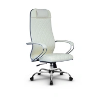 Кресло для руководителя Метта L 1m 40M/K_17833_Кожа перфорированная NewLeather – Черный
