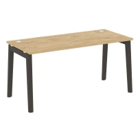 Onix Wood Стол офисный OW.SP-4.7 Дуб мали/Дуб светлый/Белый металл 1580×720×750