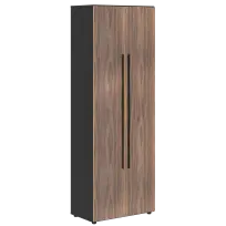 Шкаф для одежды VRWCS 80.1 Американский орех/Яшма черный 800×430×2253 VELION VENEER