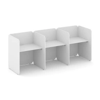 Офисная мебель Bell. Комплект №3 KCB.K-003 Белый Бриллиант 2412×909×1200
