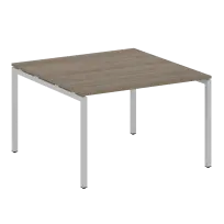 Metal System Quattro Перег. стол (1 столешница) на П-образном м/к 40БП.ПРГ-1.2 Акация/Антрацит металл 1200*1235*750